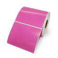 Blanco roze kleur thermisch label sticker roll