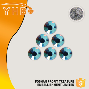 YHB hot selling popular silver bottom ss8 Light Sapphire glass delta sigma theta for clothing