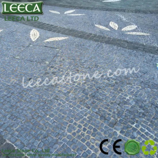 Tumble granite mesh paving stone