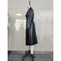 Signore 100% PU Smooth Black Waternep Coat