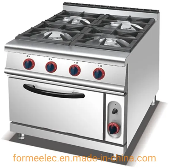 Western Kitchen Appliances Gas Combination Oven 4 Burner Gas Range with Gas Oven