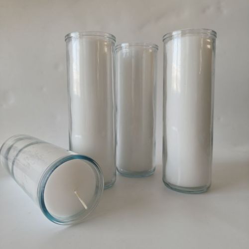 Hot Glass Jar 7Days Candles Church Paraffin Wax