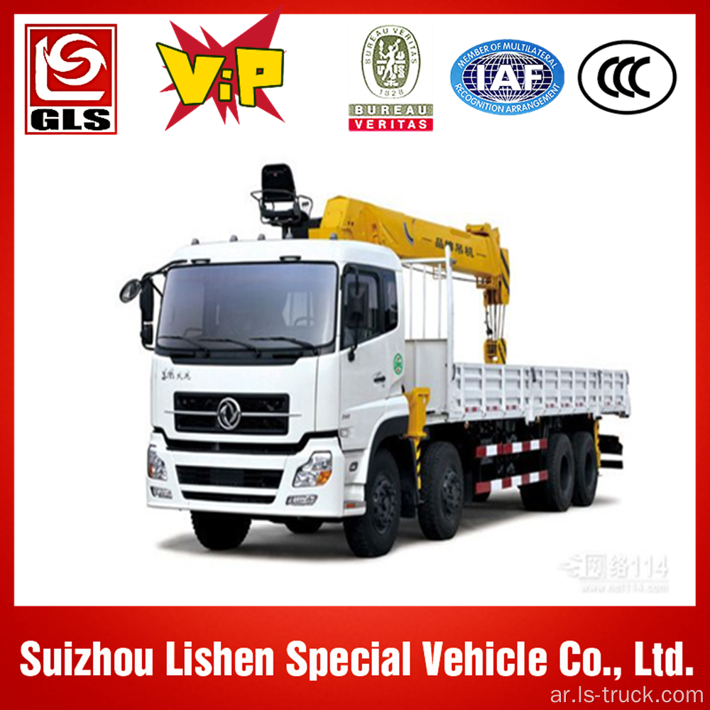 dongfeng 5.3-12 ton شاحنة ذات رافعات هيدروليكية