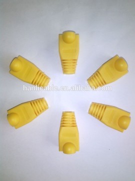 Yellow RJ45 modular plug Boots