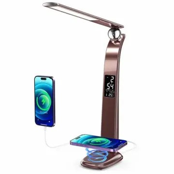 Despertador plegable compacto con lámpara de carga inalámbrica