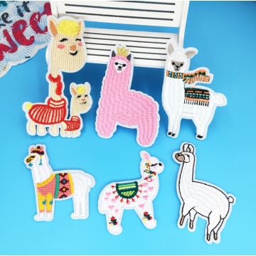 Bản vá thêu trên sắt Alpaca đầy màu sắc