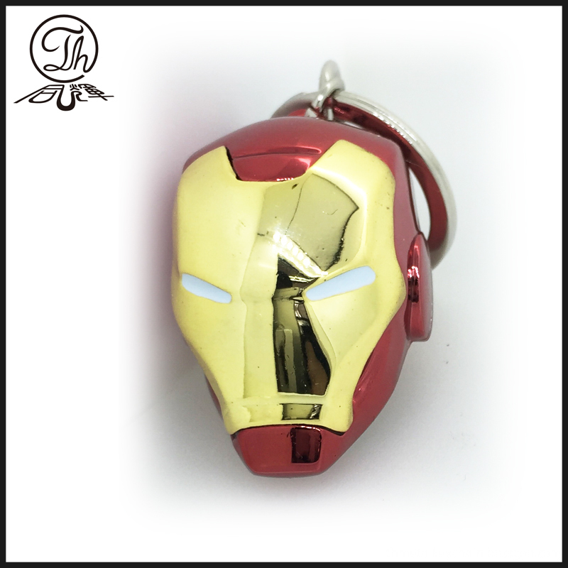 Marvel key ring with Iron Man Helmet metal key rings