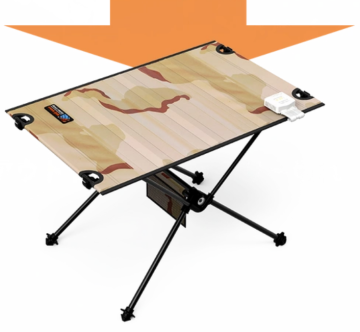 One Unit, Two Roles: A Waterproof, Foldable, Outdoor Table That Generates Electricity and Is Easy to Use