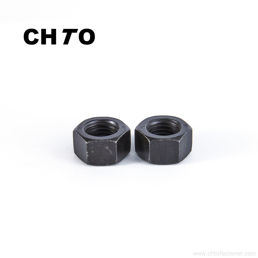 ISO 4032 Grade 8 Hex Nuts black oxide finish