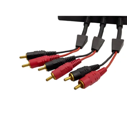 Mini din 6P femalex3 to RCA plugx6