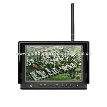 7-inch FPV Photography TFT LCD Monitor and 5.8GHz 32CH Receiver with Sunshield for Ground Station