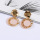 Geometric Circular Hollow Roman Numerals Sequins Drop Earrings Charm Disc Stud Earrings for Women and Girls Jewelry