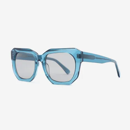 Alien Rectangular Acetate Unisex Sunglasses