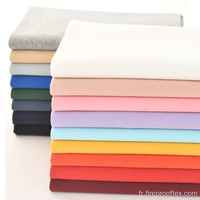 Tissu de mélange en spandex en coton en coton 32s pour les t-shirts