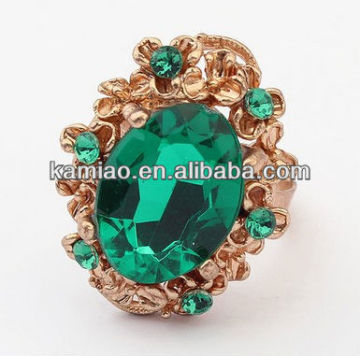 fancy girls diamante crystal finger ring
