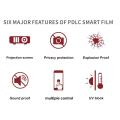 Nova Chegada PDLC Smart Film com 85% de transmitância