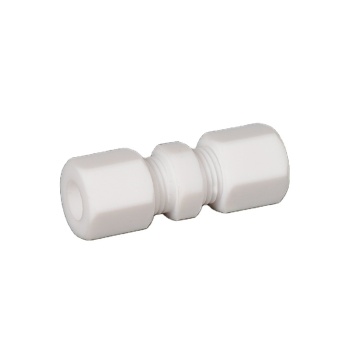 PTFE Single Ferrule Metric Tube Fitting 3mm to 42mm Straight Union