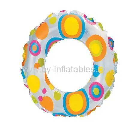 Color Spots Inflatable Swimming Ring 