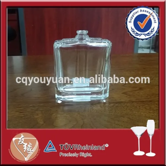 Square perfume custom glass bottle manufacturers