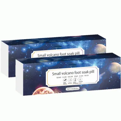 Small volcano foot soak pill