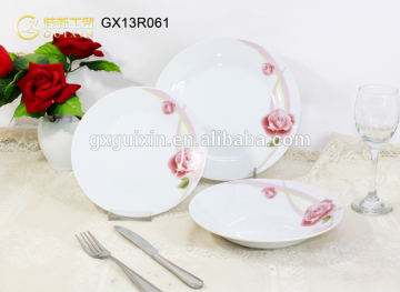GUIXIN 16-piece Round, Wholesale Porcelain cookware, Service for 4, garden rose