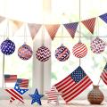 3 Pieces Independence Day Wooden Star Signs