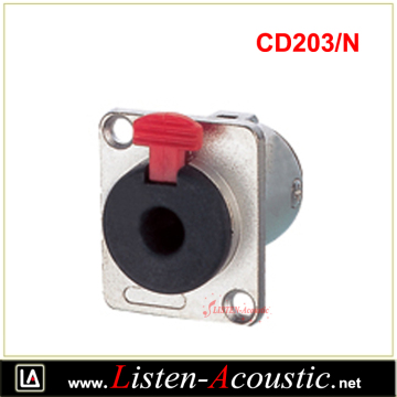 CD203/N 6.3 Nickle Female Audio Connector Chassis Socket