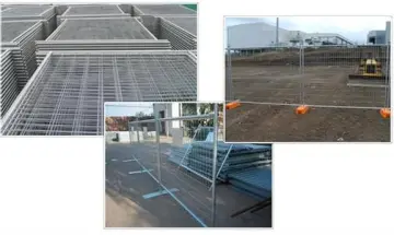 decorative concrete garden temporary fence panels