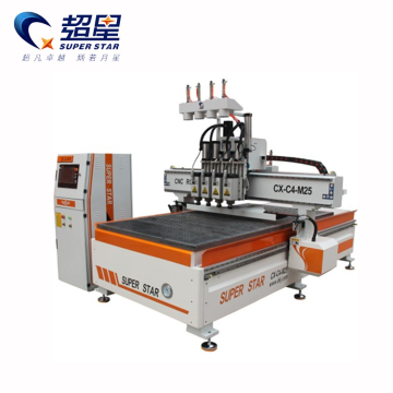 CNC 4 heads carving wood machine Router Superstar