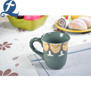 Wholesale Colorful Hand Painting Tea Cup With Handle