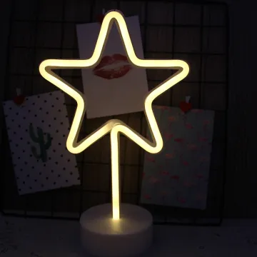 LED Star Shaped Neon Light for Kids Bedroom and Party Decor