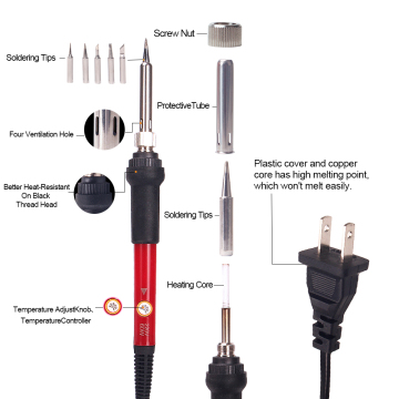 Portable Adjustable Temperature Electric Soldering Iron