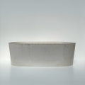Moderne matte ovale Betonbadewanne