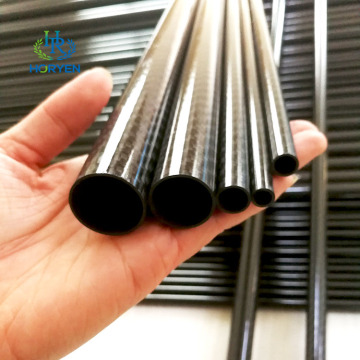 Custom 3k plain twill weave carbon fiber tube