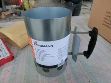 BBQ Chimney Charcoal Lighter With Plastic Handle