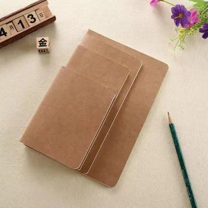Custom Minimalist Notebook Kraft Paper Stitch Notebook