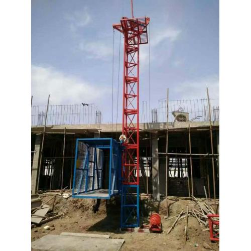 Lifting Equipment Electric Hoist Single Cage Building Materials Construction Elevator Factory