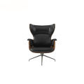 Gestoffeerde High-Back Leather Showtime Lounger Fauteuil