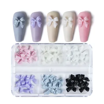 30pcs Kawaii Mini Bow 3D Cute Nail Art Decorations