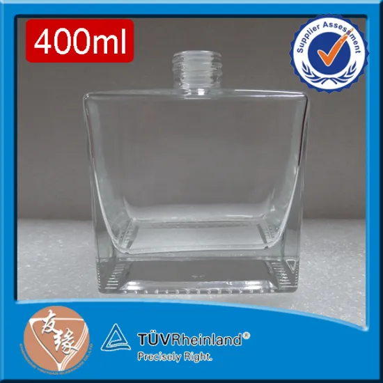 Cheap custom label screw cap 400ml super flint glass diffuser glass bottle french