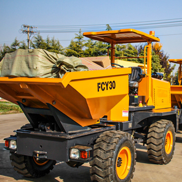 FCY30 3ton artikulierter 4WD Diesel Hydraulischer Lenkungsmini -Dumper für den Bau und die Farm