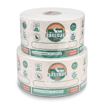 Customized copperplate paper stickers for logos