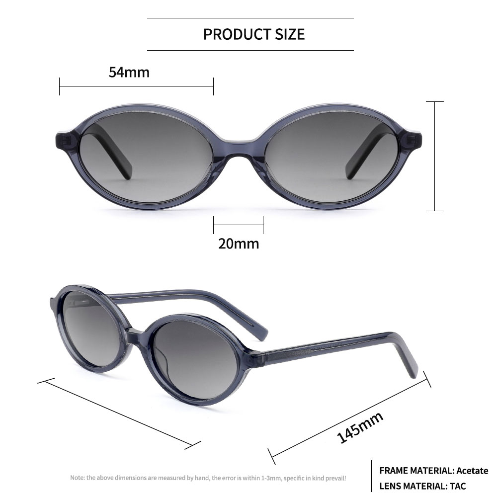 Oval Acetate Sunglasses
