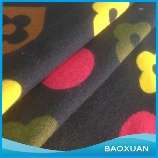 97%Polyester 3%spandex t/sp 150D printed variety of colours flowers brushed fancy sweater knit fabric coarser fabric for garment