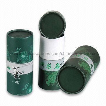 Paper Canisters Boxes for Tea Packing, Customized Logos are Accepted, Available in Various Shapes