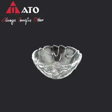 Wholesale machine made Clear bowl cobblestone pattern bowl