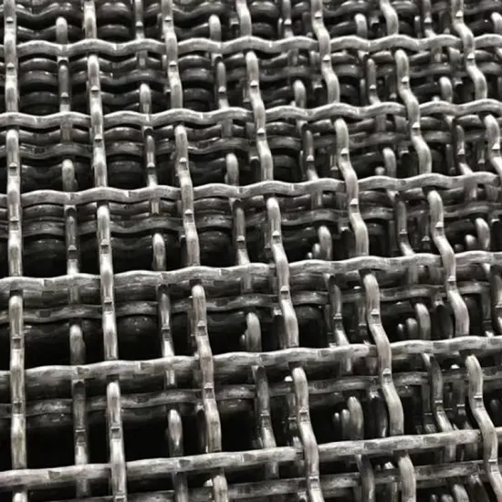 180 Mesh Mine Silver Brass Copper Pure Nickel N4 Super Duplex Stainless Steel Crimped Woven Wire Mesh