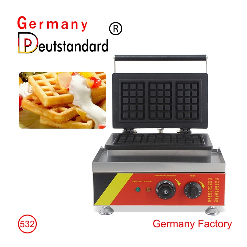 Commercial three waffle maker machine high quality