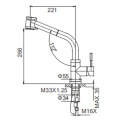 12 series brass pull-out mixer metbexê