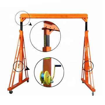 2022 Customizable CE Approved Portable Gantry Crane with Electric Hoist